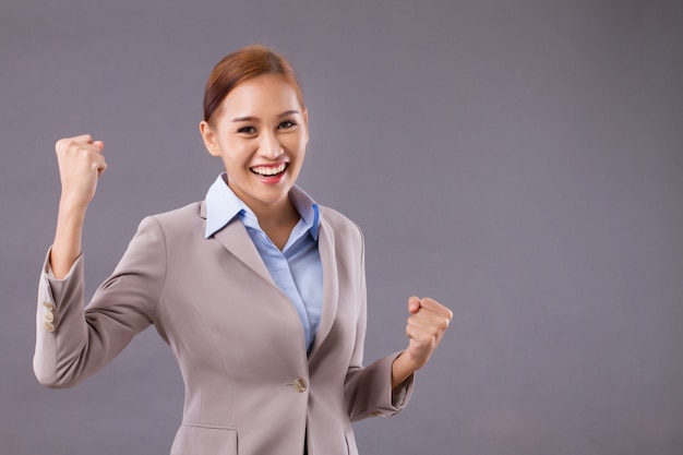 Beautiful Asian businesswoman in a suit