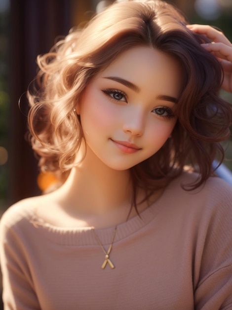 beautiful asian girl portrait