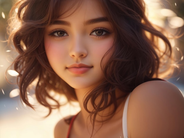 beautiful asian girl portrait