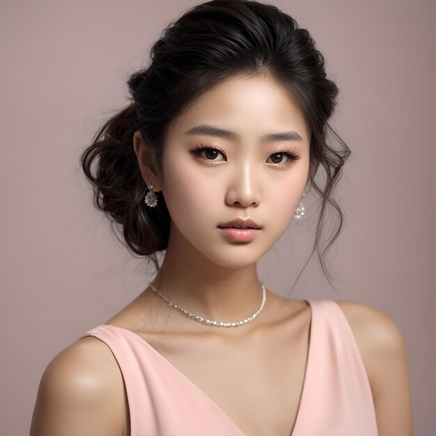 Photo beautiful asian model