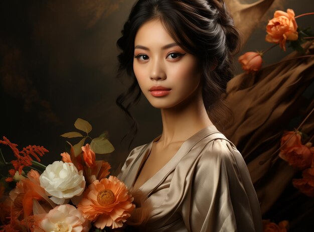 Photo beautiful asian woman