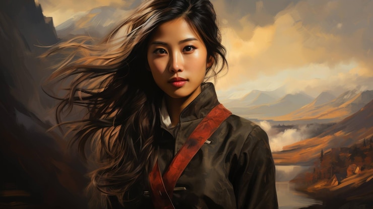 Photo 美しいアジア人女性