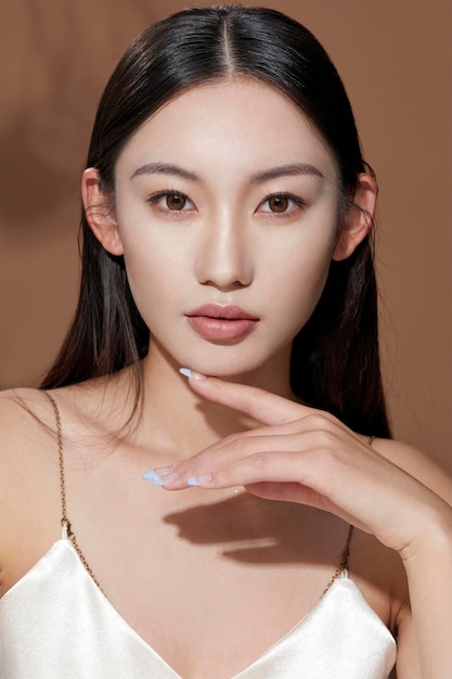 Beautiful Asian women Natural face treatments and Women's facial features