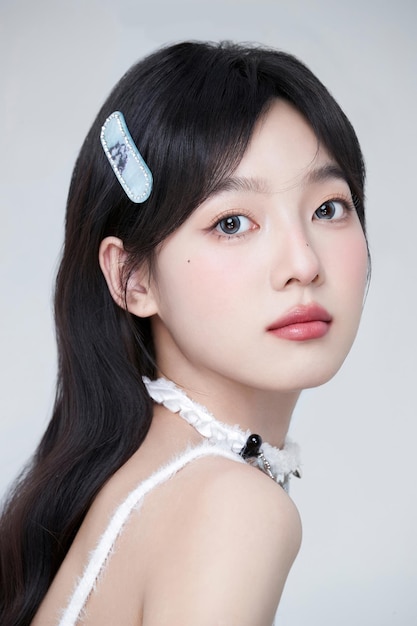 Beautiful Asian women natural face treatments and women's facial features