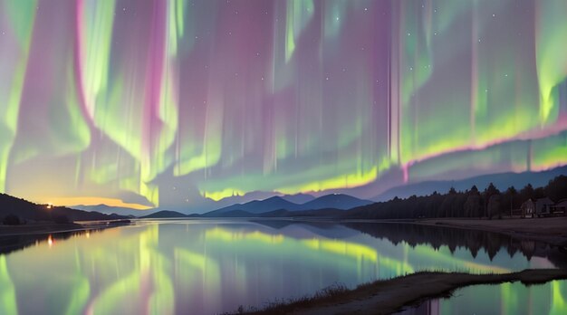 Beautiful aurora borealis for desktop wallpaper