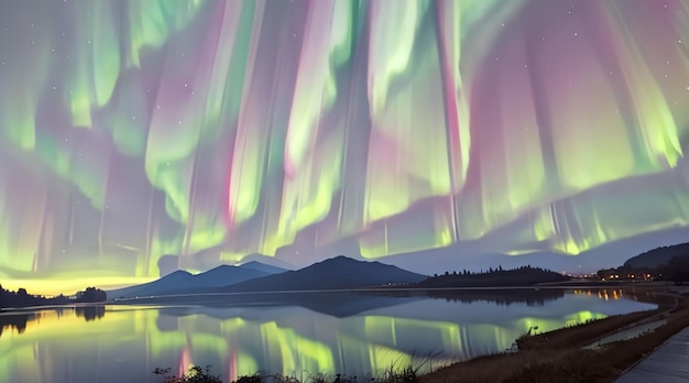 Beautiful aurora borealis for desktop wallpaper