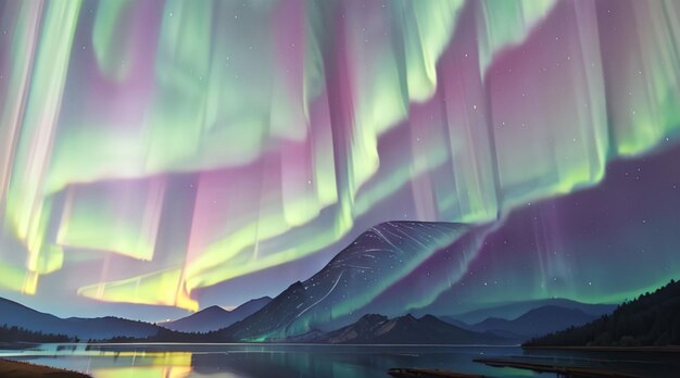 Beautiful aurora borealis for desktop wallpaper