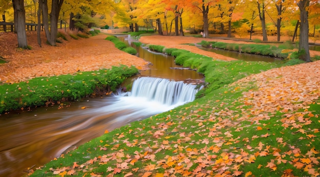 beautiful autumn colorful nature landscape photo