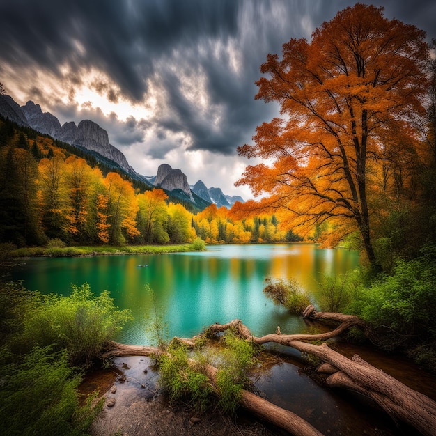 beautiful autumn landscape in the mountains beautiful autumn landscape in the mountains beautif