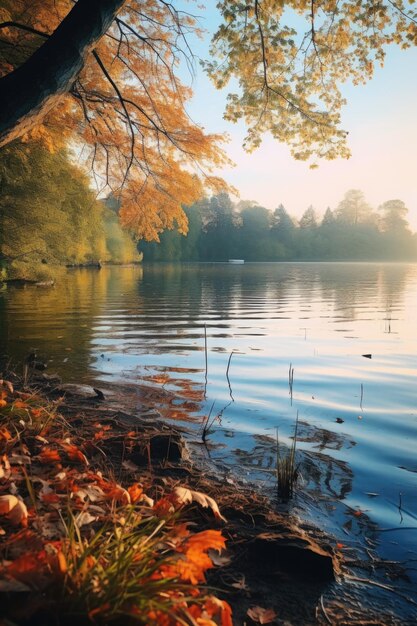 Photo beautiful autumn landscape