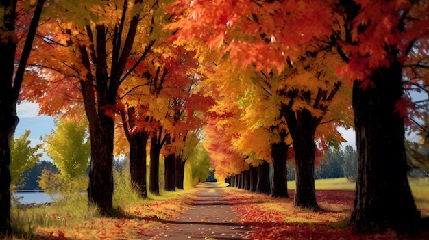 Beautiful autumn landscape