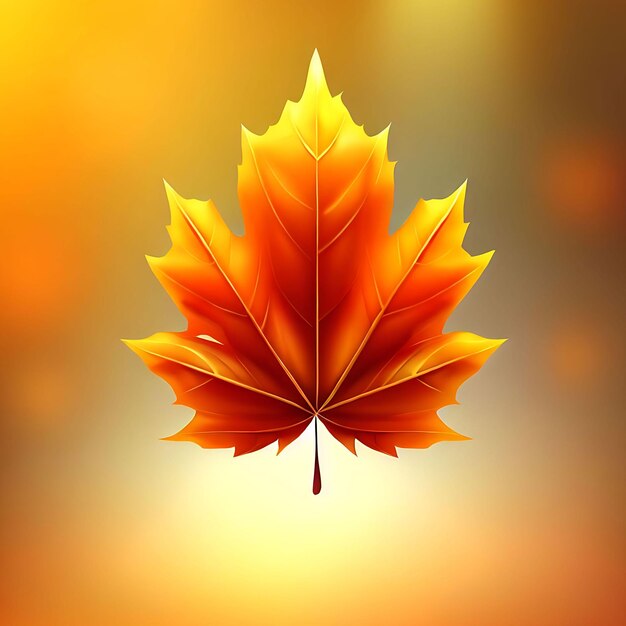 Beautiful autumn leaves isolated on a white background aigenerated