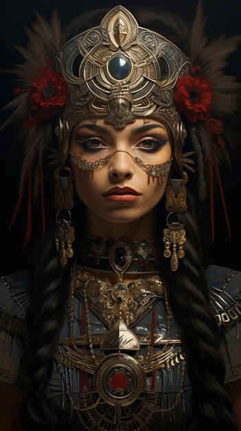 beautiful Aztec gypsy