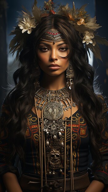 beautiful Aztec gypsy