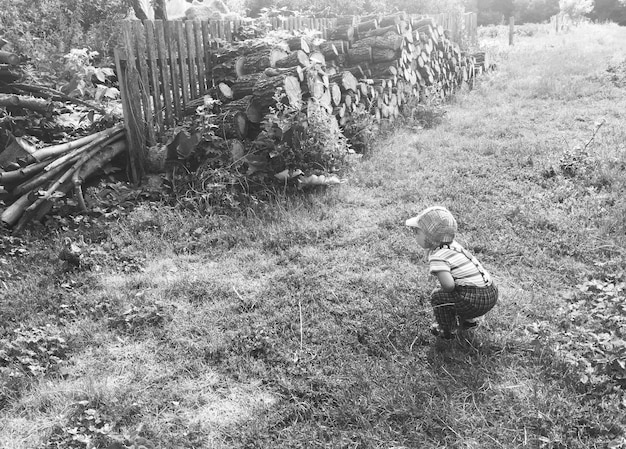 Beautiful baby boy with child face posing photographer