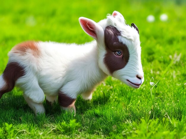 A beautiful baby goat eaten