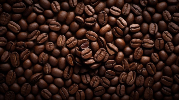 beautiful background of coffee beans for a coffee shop