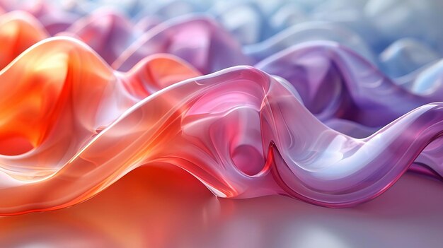 Photo beautiful background of fused flowing glass