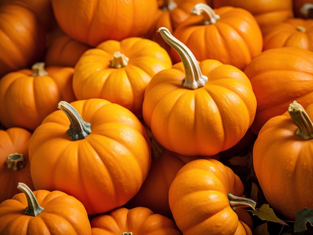 beautiful background illustration of vibrant orange color pumpkin image