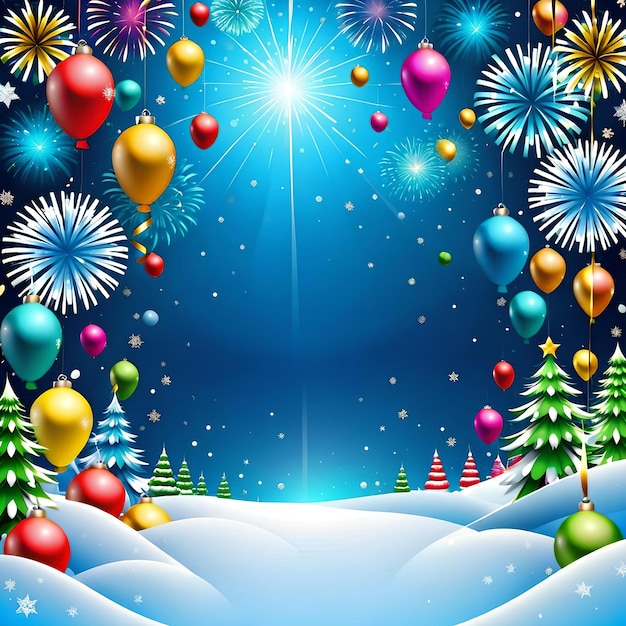 Beautiful background for new year 2024 banner design