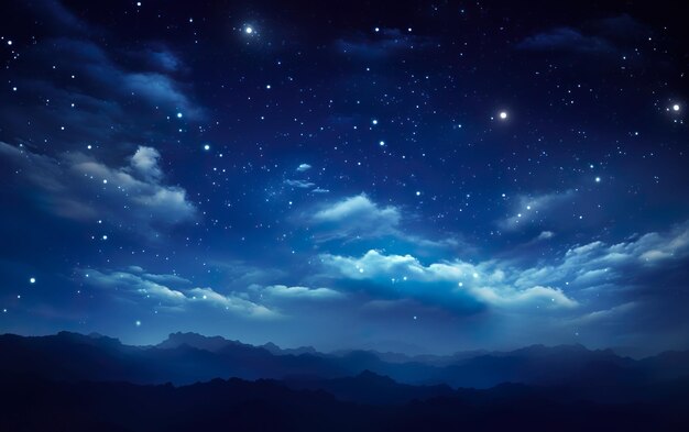 Beautiful background nightly sky