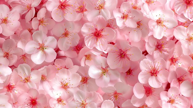 Photo a beautiful background of pink cherry blossoms