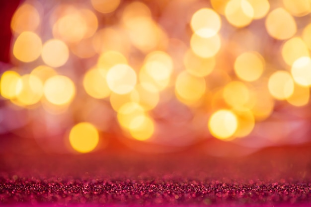 Beautiful background, texture. golden lights, bokeh. shiny red background. holiday, congratulations