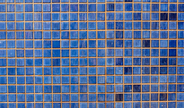 Beautiful background and texture made of blue tiles