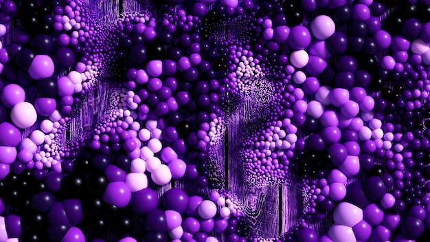 Beautiful background with balls, science, molecule, atom. 3d illustration, 3d rendering.