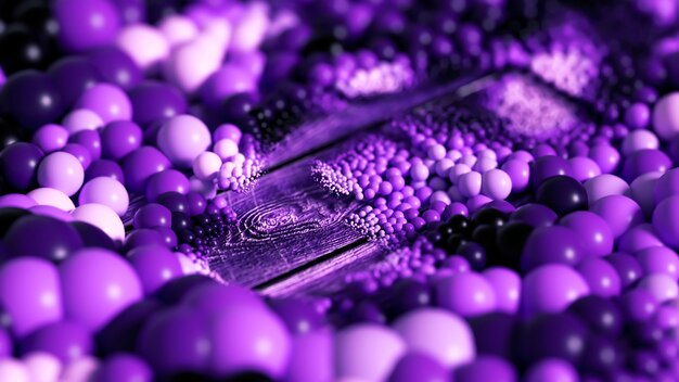 Beautiful background with balls, science, molecule, atom. 3d illustration, 3d rendering.