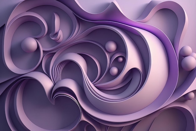 Beautiful background with geometric shape 3d illustration 3d rendering Generative ai