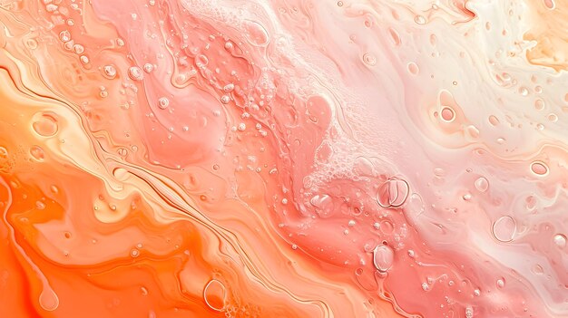 Beautiful background with peach fuzz colour foam