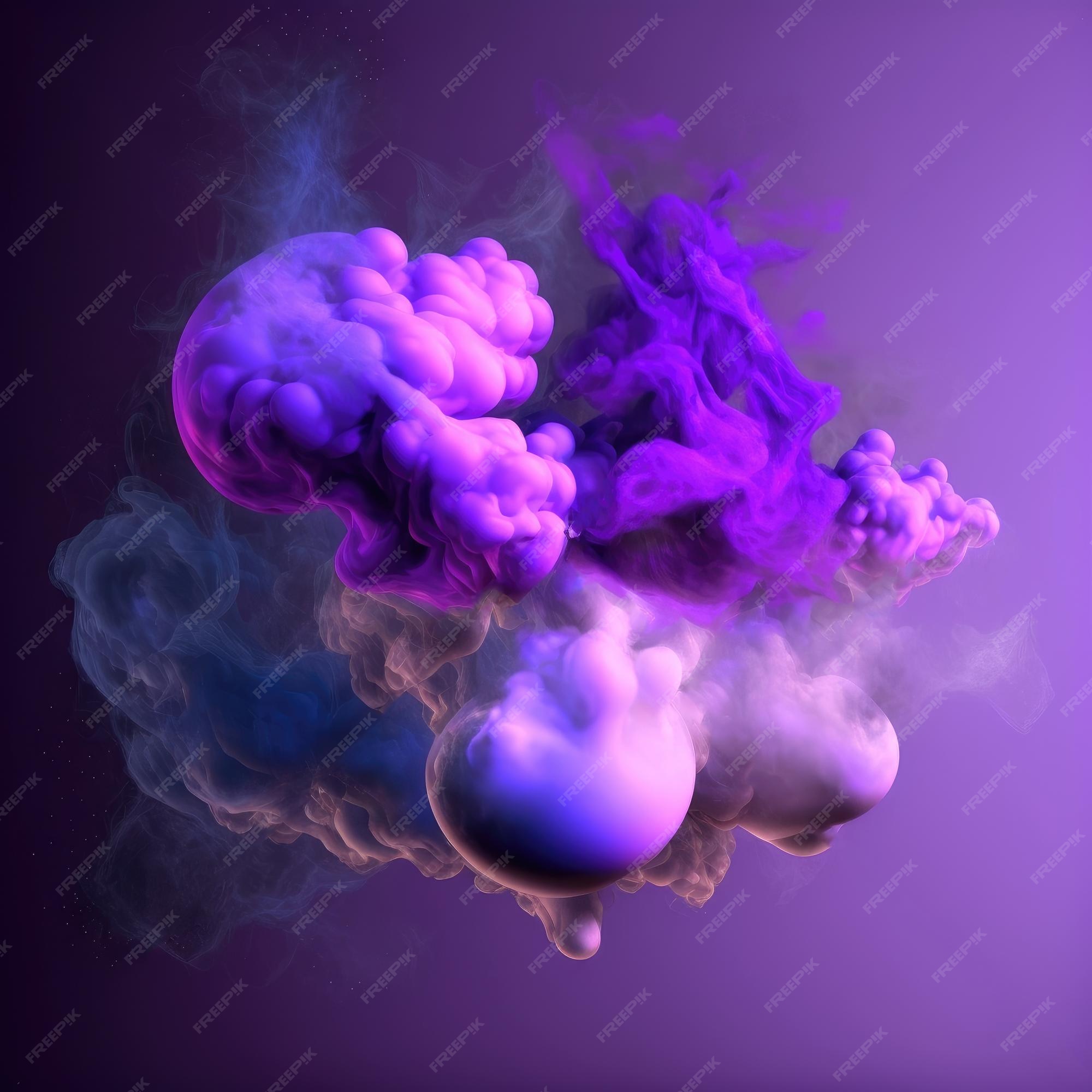 Premium Photo  Beautiful background with purple smoke and steam 3d  rendering