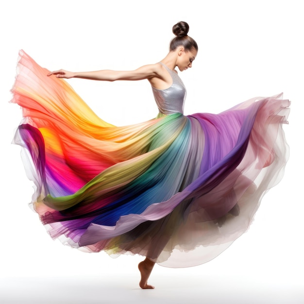Ballerina rainbow skirt sales