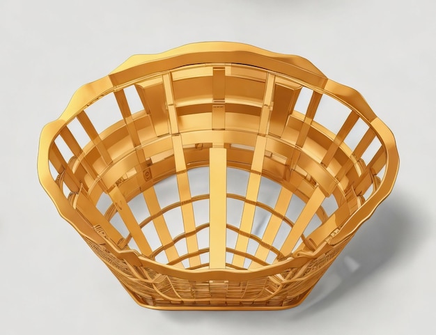 Beautiful Basket Make of Wood and Bamboo