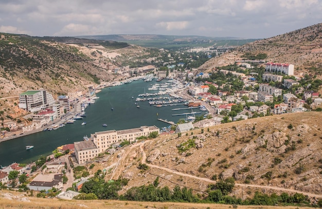 Beautiful bay in summer