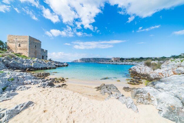 写真 ギリシャの美しいビーチと海湾 壮観な海岸線 ターコイズブルーの透明な水 独特の岩の崖 ギリシャ 夏の旅行先 マニ半島 ペロポネセス