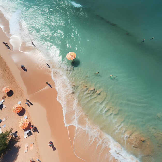 Beautiful Beach background in summer