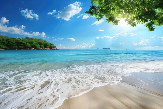 Photo beautiful beach beach and tropical sea beautiful beach and tropical sea