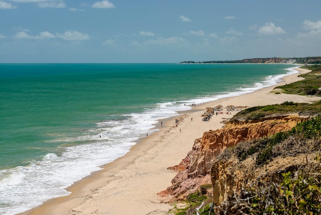 Foto bellissima spiaggia conde vicino a joao pessoa paraiba brasile