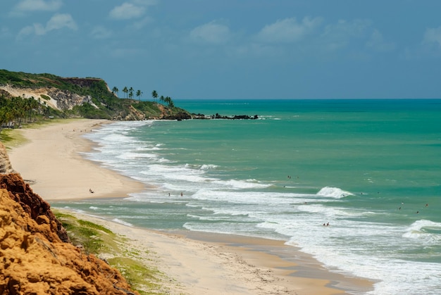 Beautiful beach Conde near Joao Pessoa Paraiba Brazil