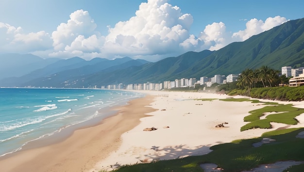 Beautiful beach landscape for desktop wallpaper