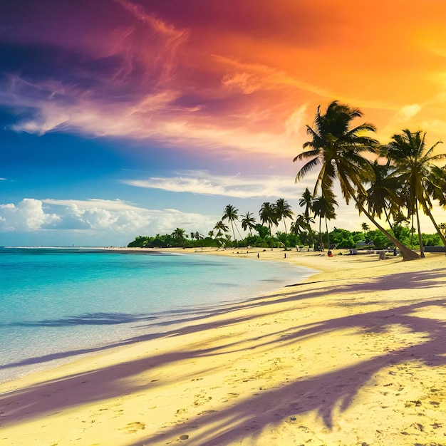 Beautiful beach landscape