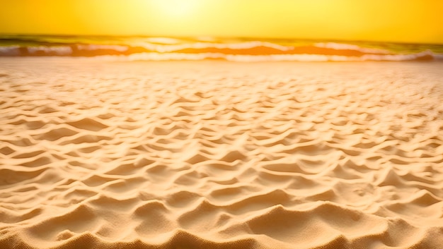 Photo beautiful beach sand blur background