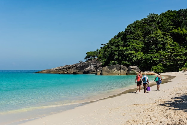 Beautiful beach and sea Koh Miang island No.4 in Mu Ko Similan National Park, Phang Nga, Thailand