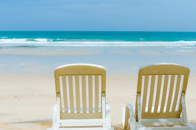 Beautiful beach in summer time