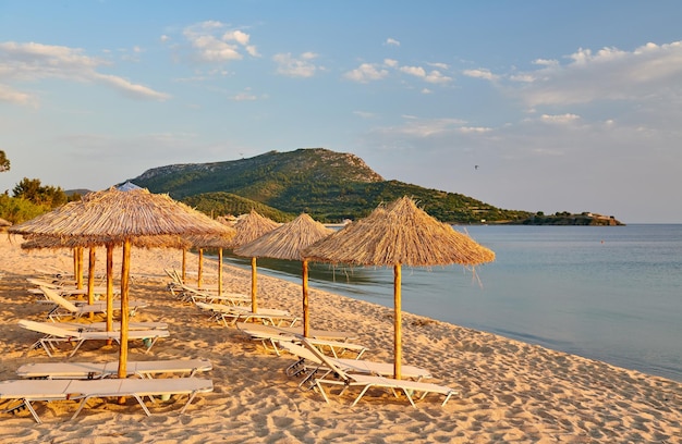 Beautiful beach in Toroni Greece