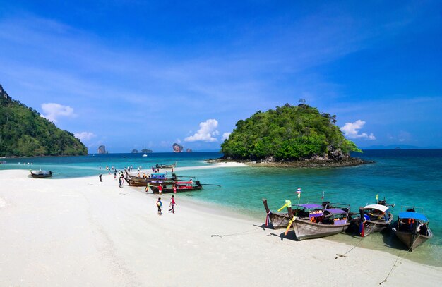 Beautiful beach and tropical sea, Krabi, in thailand.