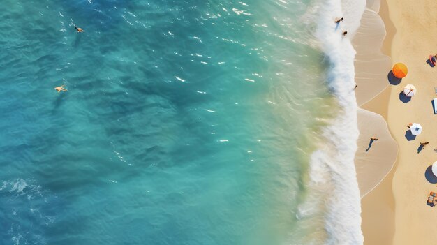 Beautiful beach and tropical sea neural network ai generated