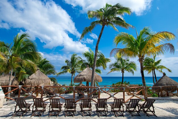 Beautiful beach and tropical sea